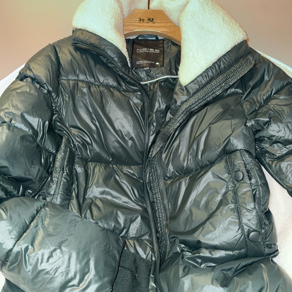 Women's Green Puffer Jacket